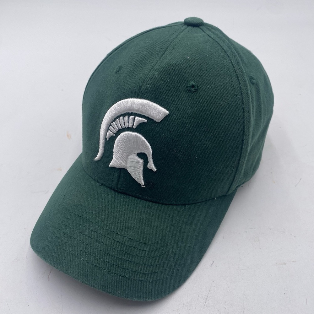 Michigan‎ State Spartans Hat MVP Strapback Cotton Captivating Adjustable Green